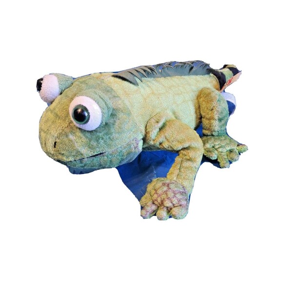 Webkins Plus Igunana Ganz Green Reptile Stuffed Animal Toy Logo  Appx 16" - Picture 1 of 12